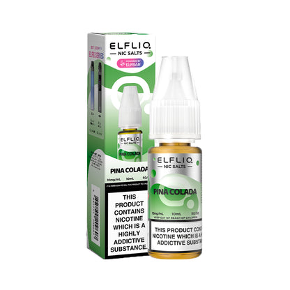 Elf Bar Elfliq Pina Colada Nic Salts 10ml | The Ace of Vapez Distro