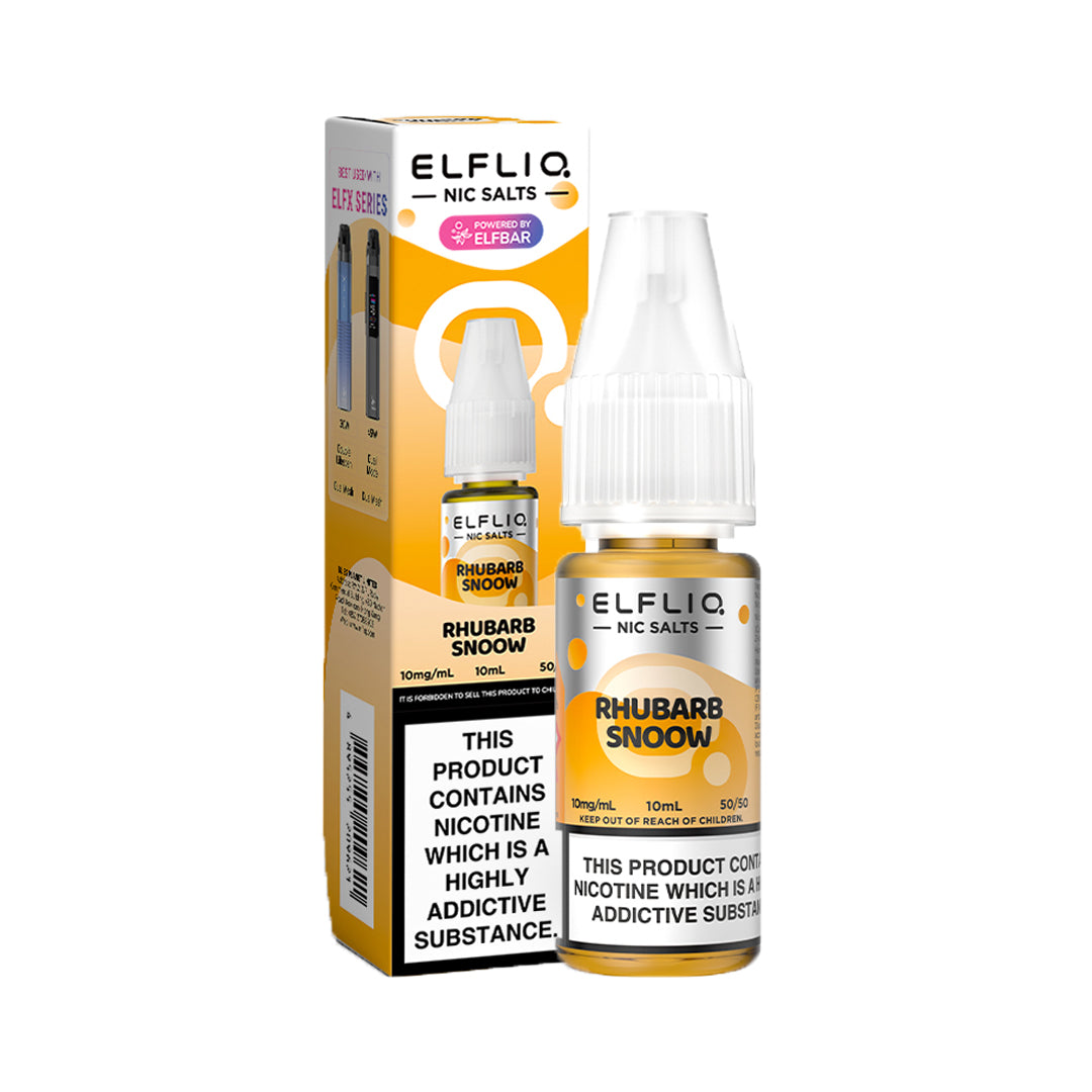 Elf Bar Elfliq Rhubarb Snoow Nic Salts 10ml | The Ace of Vapez Distro