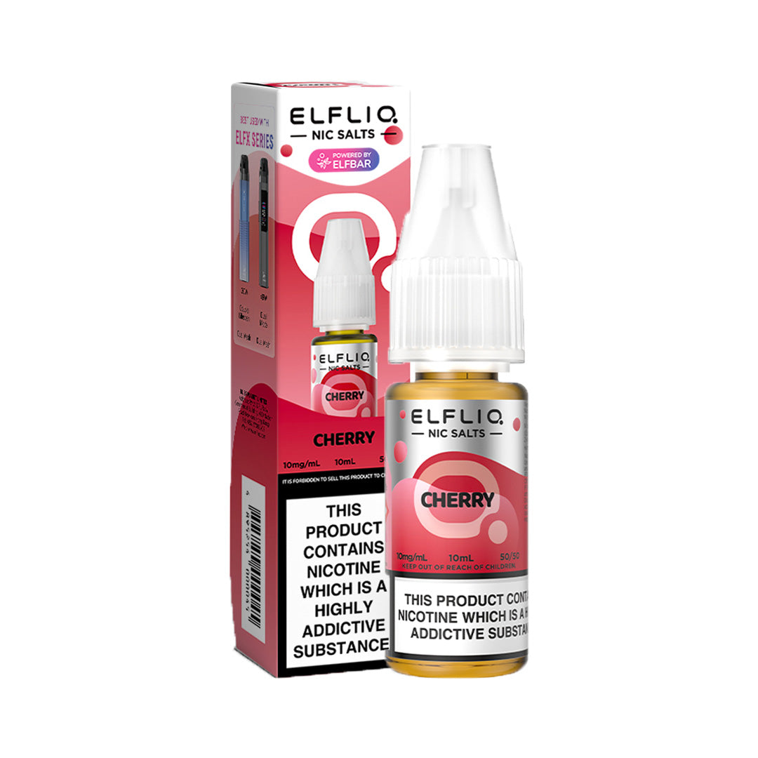 Elf Bar Elfliq Cherry Nic Salts 10ml | The Ace of Vapez Distro