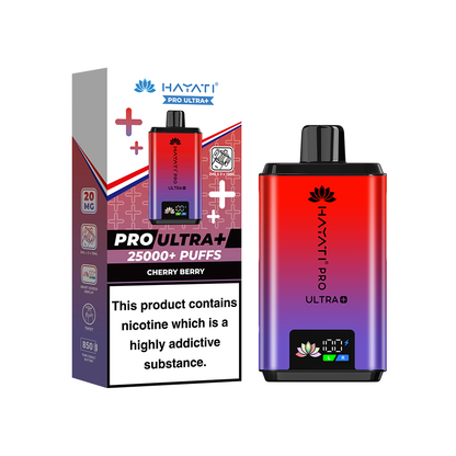 Hayati Pro Ultra Plus 25K Prefilled Vape Kit Cherry Berry | The Ace of Vapez Distro