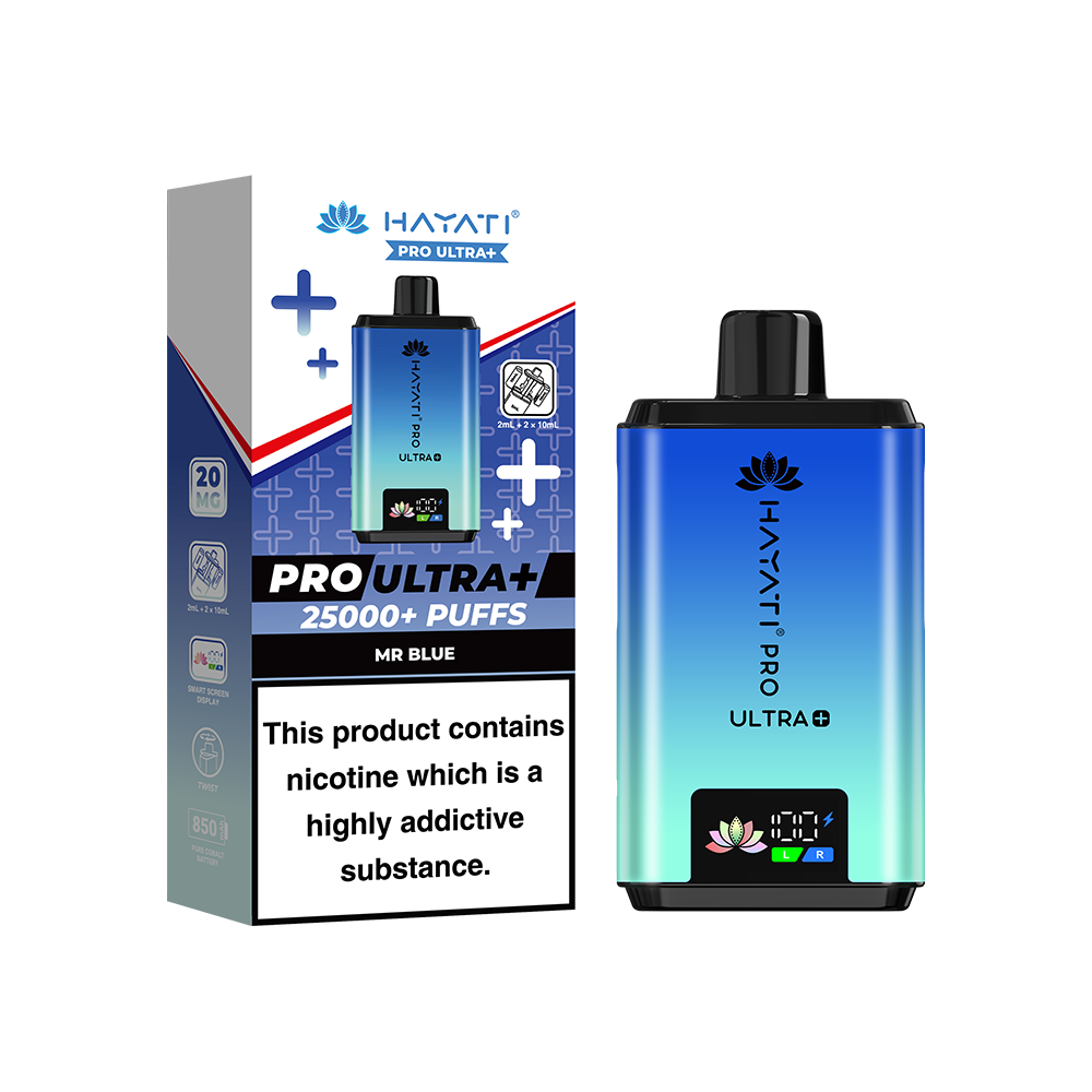Hayati Pro Ultra Plus 25K Prefilled Vape Kit Mr Blue | The Ace of Vapez Distro