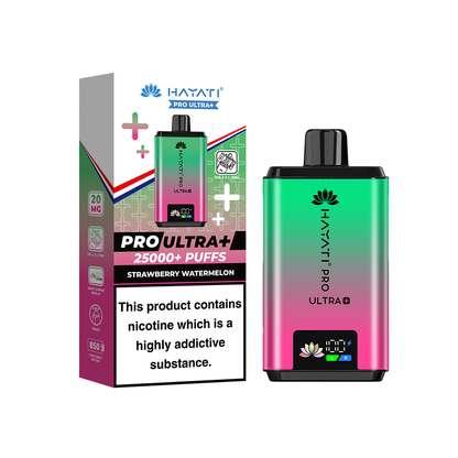 Hayati Pro Ultra Plus 25K Prefilled Vape Kit Strawberry Watermelon | The Ace of Vapez Distro
