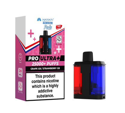 Hayati Pro Ultra Plus 25k Refill Pods Grape GB / Strawberry GB | The Ace of Vapez Distro