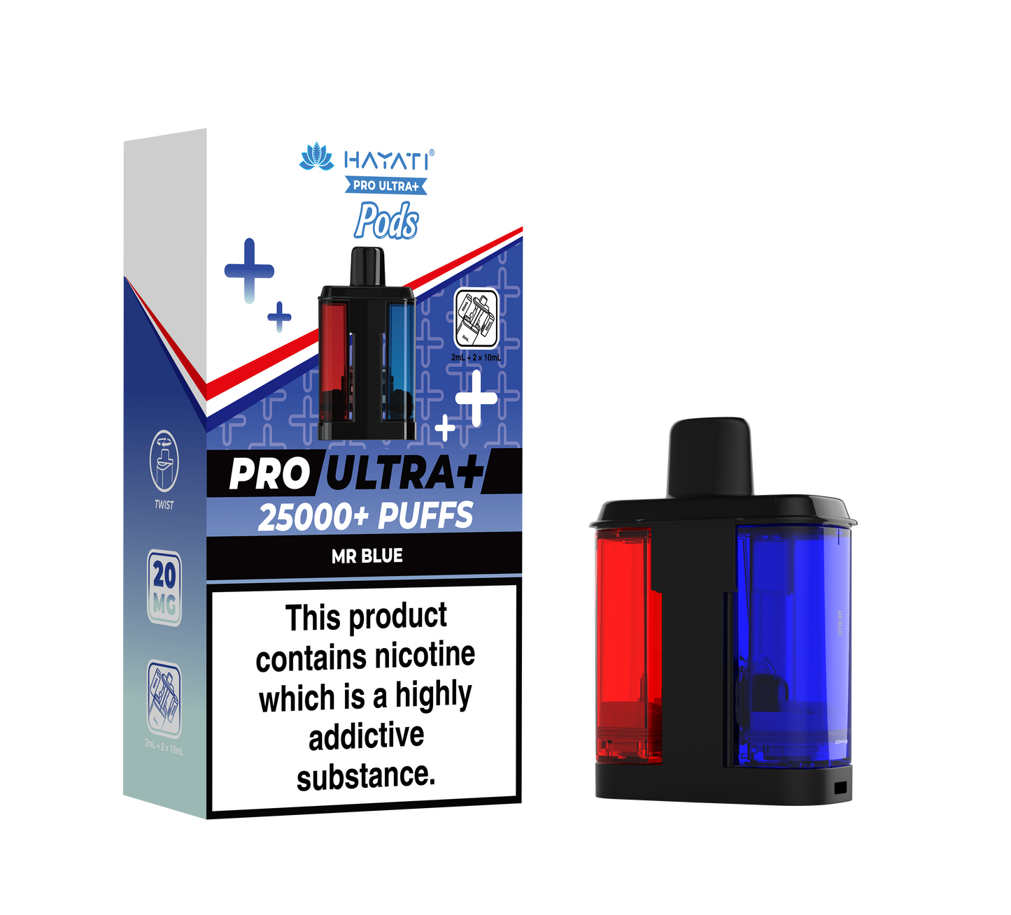 Hayati Pro Ultra Plus 25k Refill Pods Mr Blue | The Ace of Vapez Distro