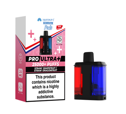 Hayati Pro Ultra Plus 25k Refill Pods Straw' Grapefruit / Starw' Dragonfruit | The Ace of Vapez Distro