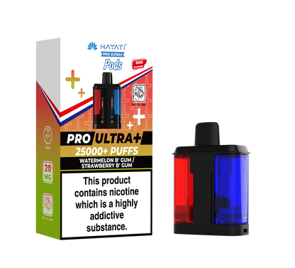 Hayati Pro Ultra Plus 25k Refill Pods Watermelon B'Gum / Strawberry B'Gum  | The Ace of Vapez Distro